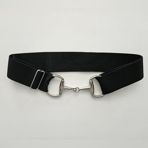 Elastic Horse Bit Belt - Black
